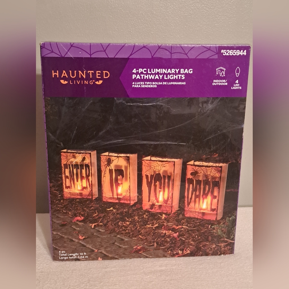 Halloween Decor Pathway Lights Haunted Living #5265944